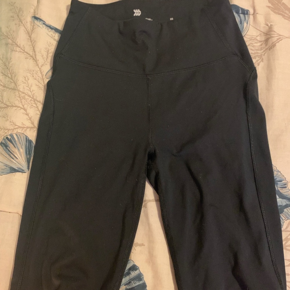 Black All In Motion Long Spandex Bike Shorts